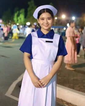 Proud to wear the nurses cap after completing higher education