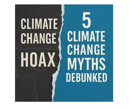 Climate Change Myth vs Fact infographic